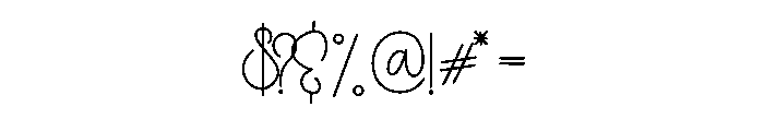 Familiday Detailing Font OTHER CHARS