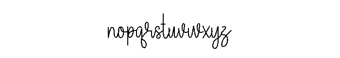 Familiday Detailing Font LOWERCASE