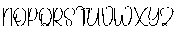 Familly Handwriting Font UPPERCASE