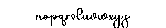Familly Handwriting Font LOWERCASE