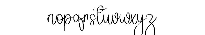 Family Autography Font LOWERCASE