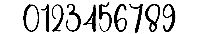 Family Calligraphy Font OTHER CHARS