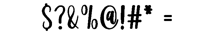 Family Calligraphy Font OTHER CHARS