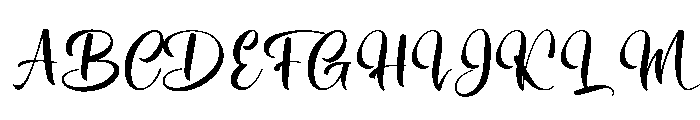 Family Calligraphy Font UPPERCASE