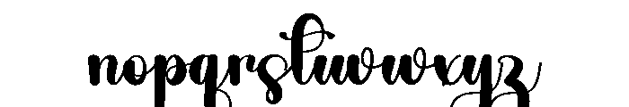 Family Calligraphy Font LOWERCASE