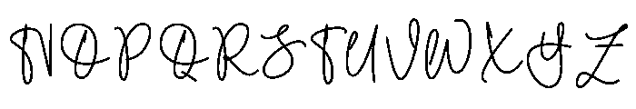 Family Daily Font UPPERCASE
