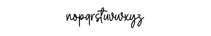 Family Daily Font LOWERCASE