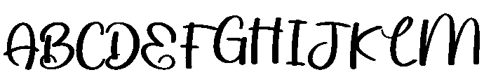 Family Hearts Font UPPERCASE
