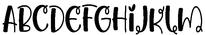 Family Homy Font UPPERCASE