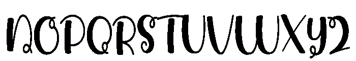 Family Homy Font UPPERCASE