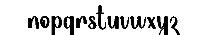Family Homy Font LOWERCASE