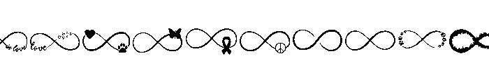 Family Infinity Love Font OTHER CHARS