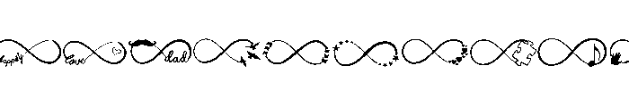 Family Infinity Love Font UPPERCASE