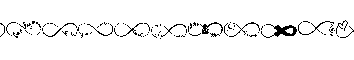 Family Infinity Love Font LOWERCASE