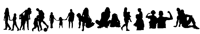 Family Life Silhouettes Font OTHER CHARS