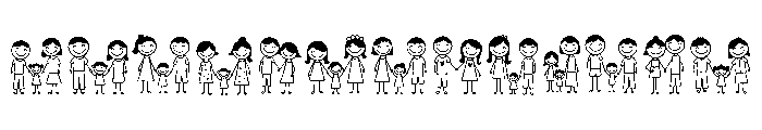 Family Love Font UPPERCASE