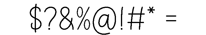 Family Planner Font OTHER CHARS