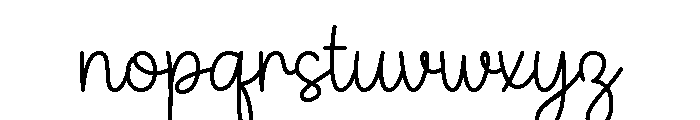 Family Planner Font LOWERCASE