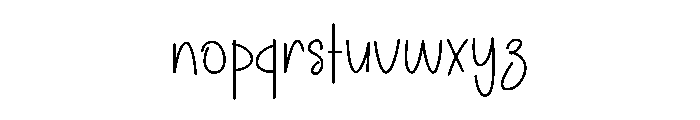 Family Thinkings Font LOWERCASE