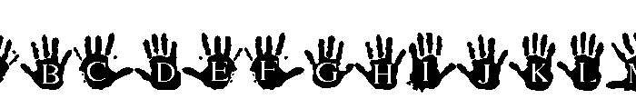 Family hand Font UPPERCASE