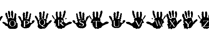 Family hand Font UPPERCASE