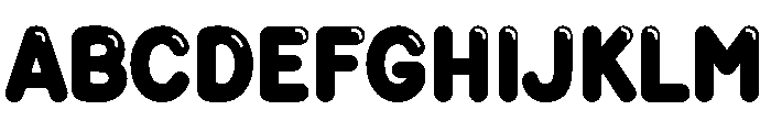 Famous Bubble Regular Font UPPERCASE