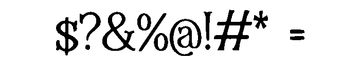 FanFiction Font OTHER CHARS
