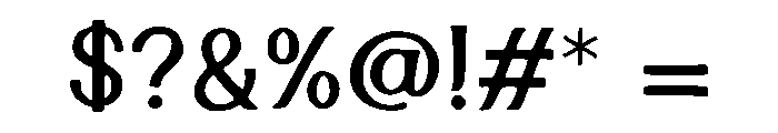 Fancy Cursive Font OTHER CHARS