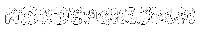 Fancy Dot Easter Font UPPERCASE