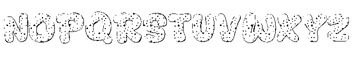 Fancy Dot Easter Font UPPERCASE