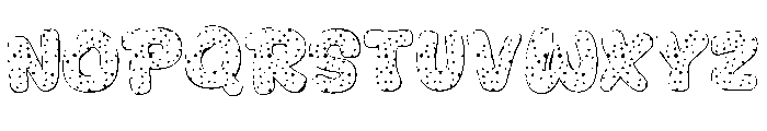 Fancy Dot Easter Font LOWERCASE