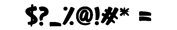 Fancy Enemy Font OTHER CHARS