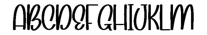 Fancy Handwritten Font UPPERCASE
