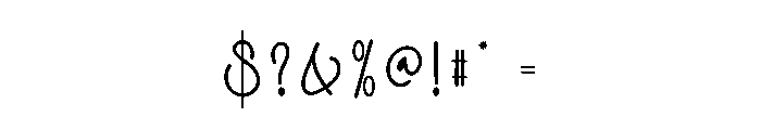 Fancy Winter Font OTHER CHARS