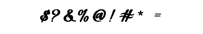 Fanfare Ink Regular Font OTHER CHARS