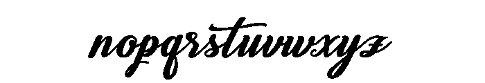 Fanfare Ink Regular Font LOWERCASE