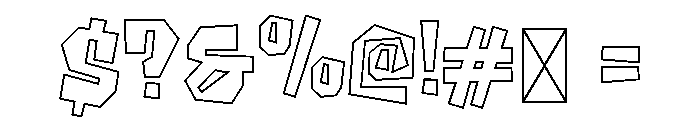 Fang Rift Line Font OTHER CHARS