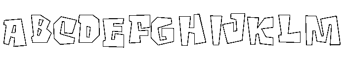 Fang Rift Line Font UPPERCASE
