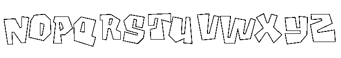 Fang Rift Line Font LOWERCASE