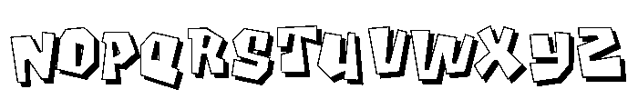 Fang Rift Shadow Line Font LOWERCASE