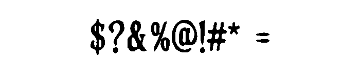 Fangvolt Font OTHER CHARS
