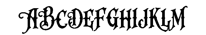 Fangvolt Font UPPERCASE