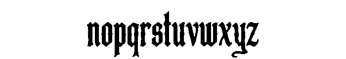 Fangvolt Font LOWERCASE