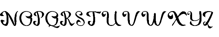 Fanila Font UPPERCASE