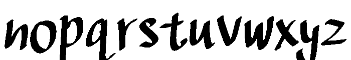 Fankora Font LOWERCASE
