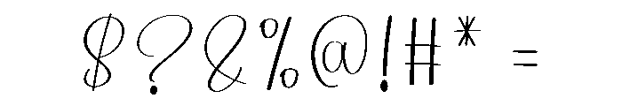 Fantasy Birthday Font OTHER CHARS