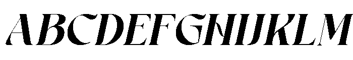 Fantasy Brooklyn Italic Font UPPERCASE