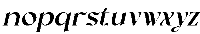 Fantasy Brooklyn Italic Font LOWERCASE