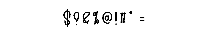 Fantasy Outline Font OTHER CHARS