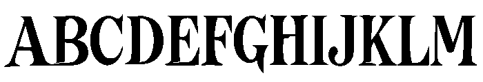 Fanthorne Font UPPERCASE